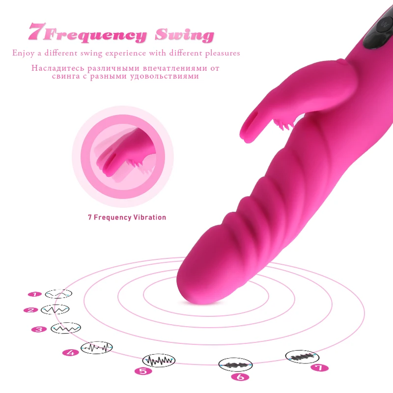 7 Speeds Rabbit Dildo Vibrator G Spot Stimulator Clitoral Massager Vibration Female Vaginal Masturbator Sex products For Couples