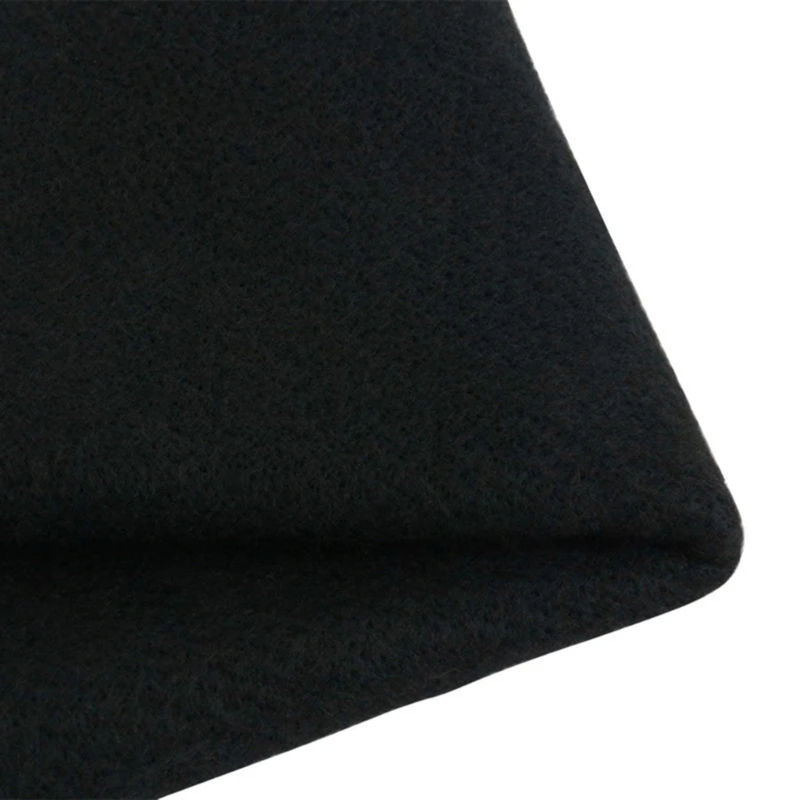 Y166 High Temp Felt Carbon Fiber Welding Blanket Black Flame Resistant High Heat Fabric Mat Pad for Soldering Welder 20x20in