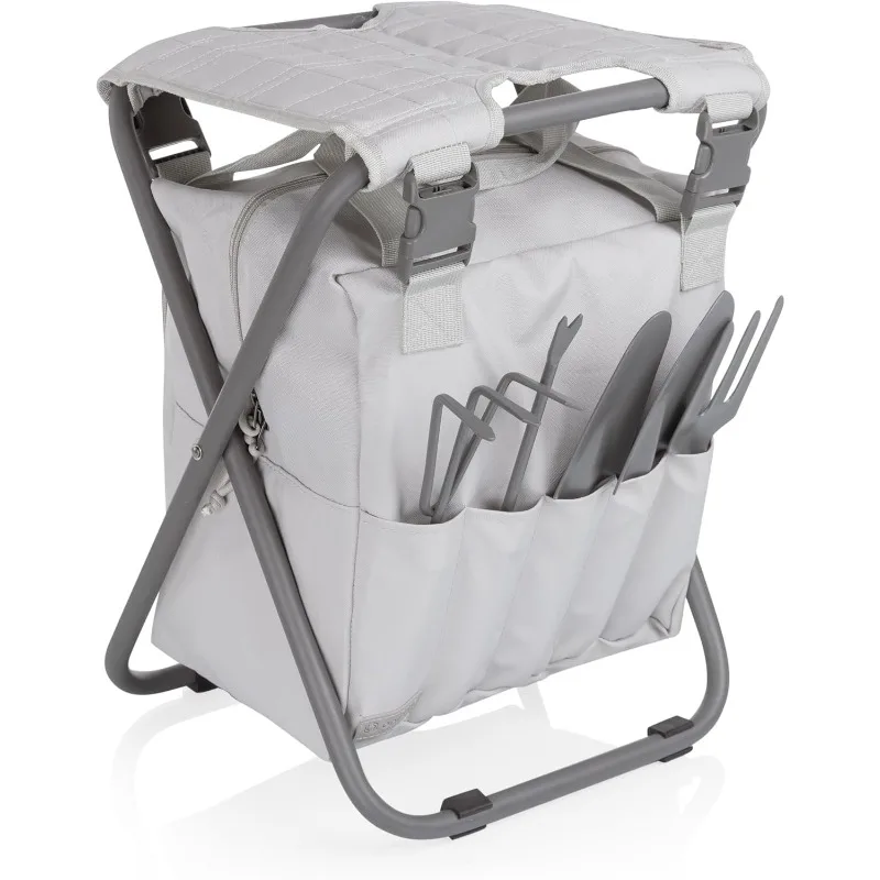 

Складное сиденье Gardener 2.0 с инструментами, складной садовый табурет со съемной сумкой для хранения, портативный складной стул