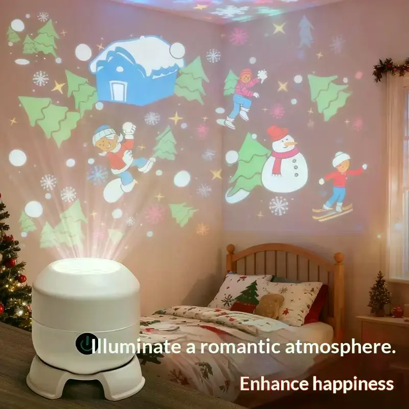 /PFU/Kids Night Light Projector 3 Projection Effects For Bedroom Nursery Holiday Gifts Dynamic