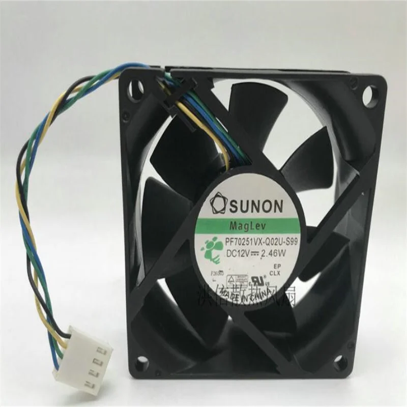 SUNON PF70251VX-Q02U-S99 DC12V 2.46W 7025 4-wire cooling fan