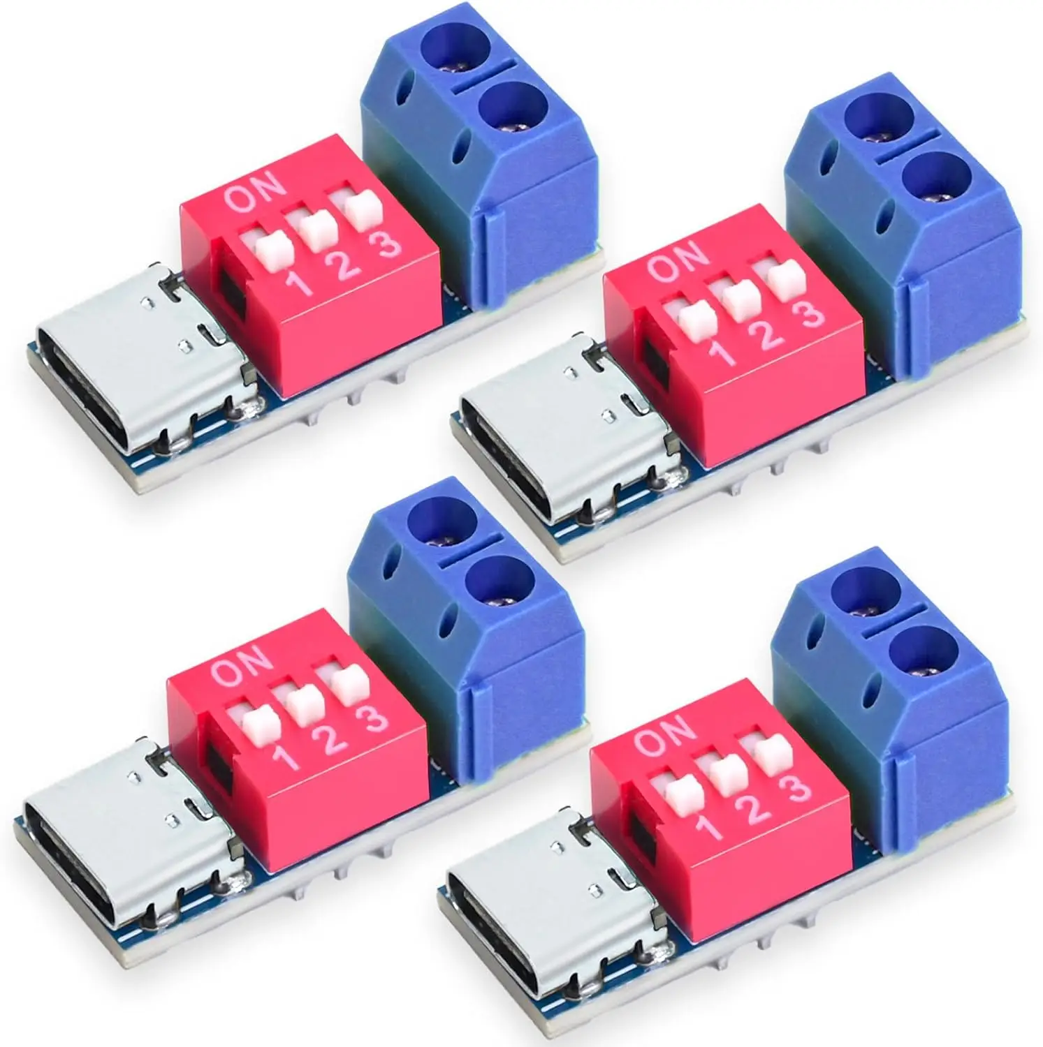 PD/QC Trigger Board Decoy Board Type-C Fast Charge Adjustable 5V~20V High Speed Charger Power Delivery Boost Module