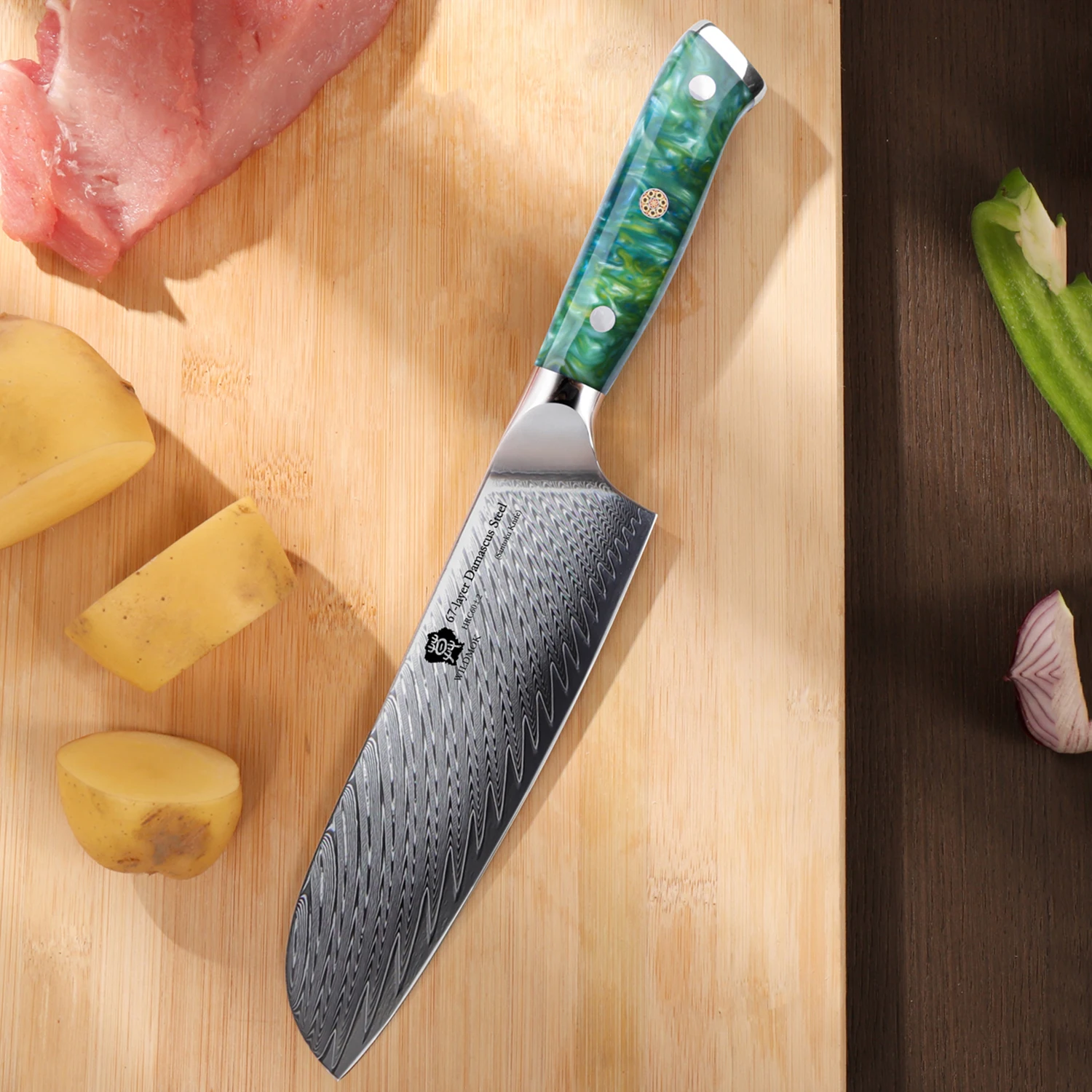 WILDMOK Santoku Knife 7
