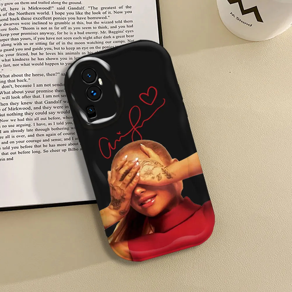 A-Ariana حافظة هاتف للمغني ممن لهم ، G-Grandes ، غطاء موجة ثلاثية الأبعاد ، رينو 11 ، 11F ، 8 ، 8T ، 7 ، 7Z ، 6 ، 5 ، 5F ، 4 Pro ، a17 ، A16 ، A16S ، A54S ، A15S ، A35 ، A15 ، 5G