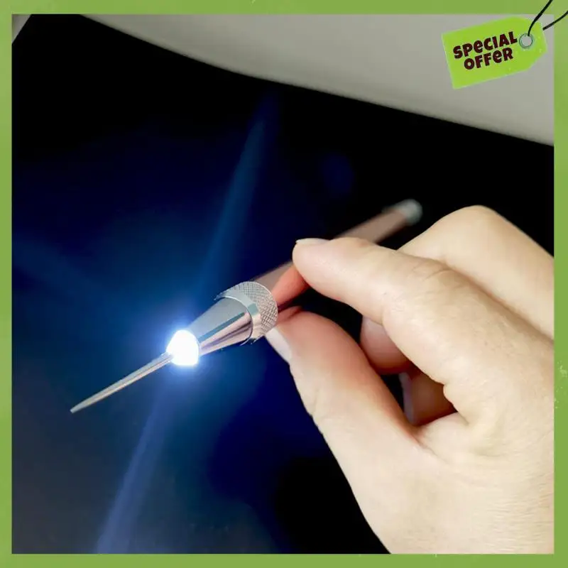 LED Weeding Tools For Vinyl With Light With Pin And Hook For Removing Tiny Vinyl Paper Grid Sticky Cutting Mat Easy To Use