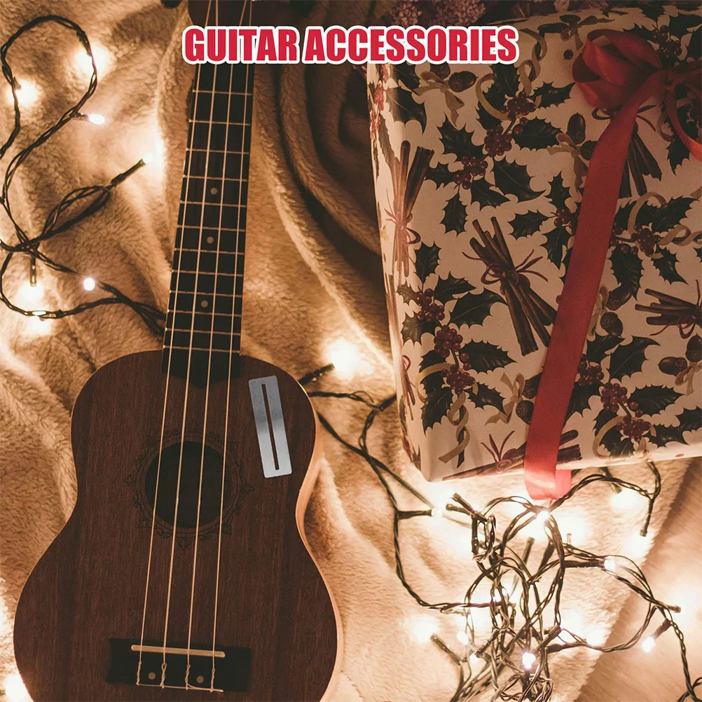 Protectores de traste de guitarra de Metal, protectores de diapasón para bajos Luthiers, protección de diapasón Universal duradera y fácil de instalar, 4 Uds.