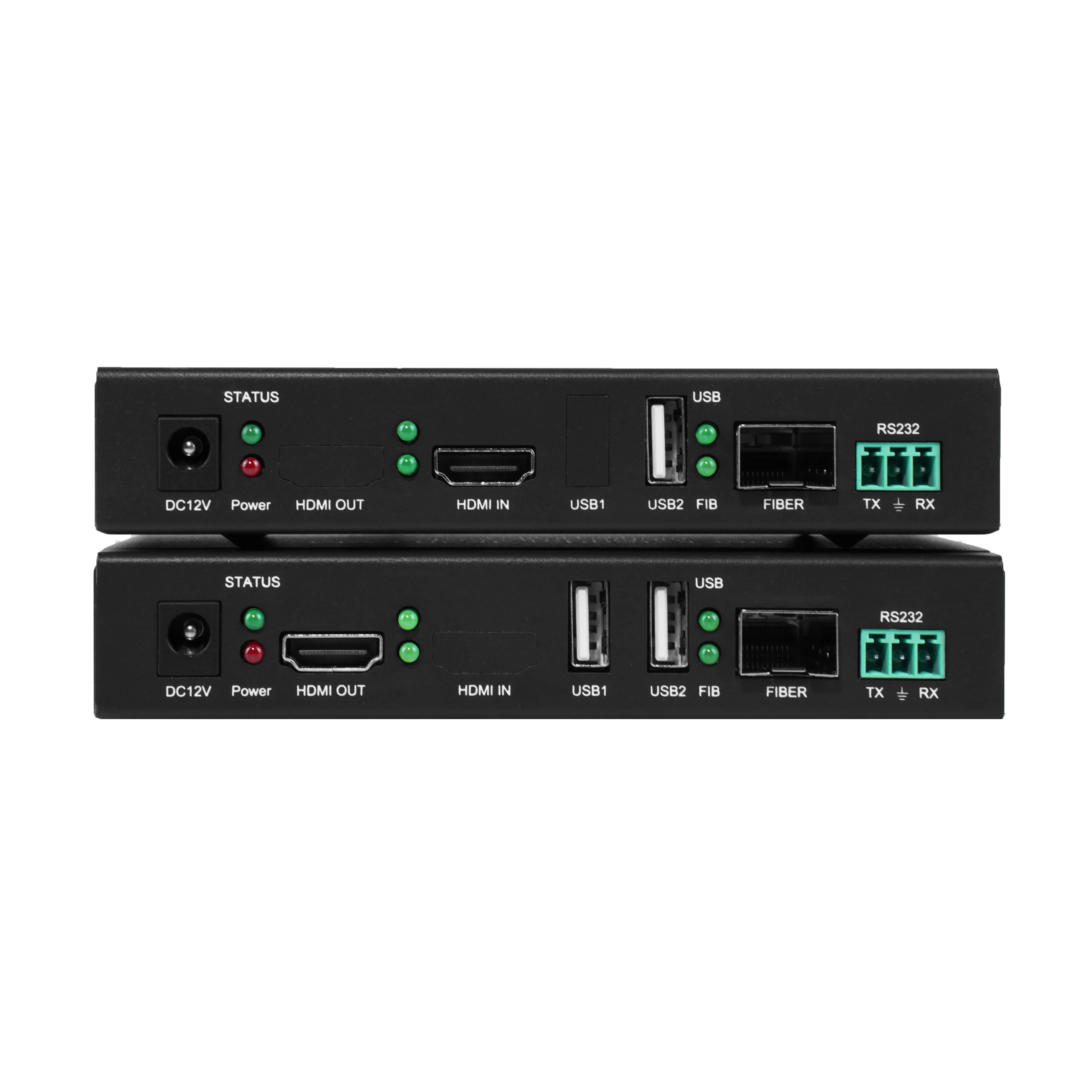 X Bitvisus 4K/30Hz HDMI USB KVM Extender 100m Over IP Network with RS232 IR EDID Learning Plug and Play