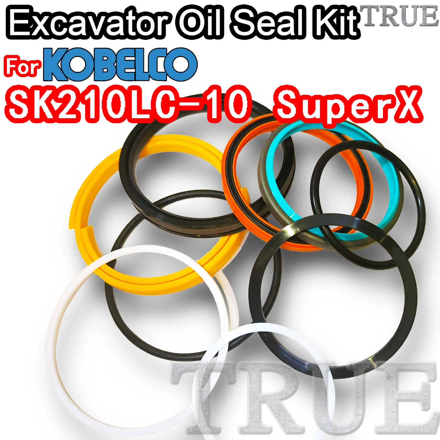 For SK210LC-10 SuperX KOBELCO Oil Seal Excavator Repair Kit SK210LC 10 SuperX ARM Bucket Hydraulic Pump Digger Clamshell Shovel