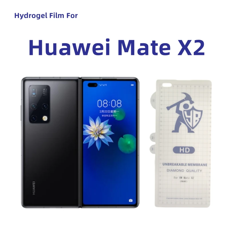 3pcs Clear Hydrogel Film For Huawei Mate X2 Screen Protector For Huawei Mate X2 HD Outer Protective Film Not Tempered Glass