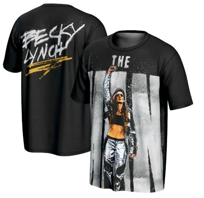 Camiseta unisex de Becky Lynch Merch, camisetas de manga corta para hombre, ropa informal para mujer, camisetas Y2K