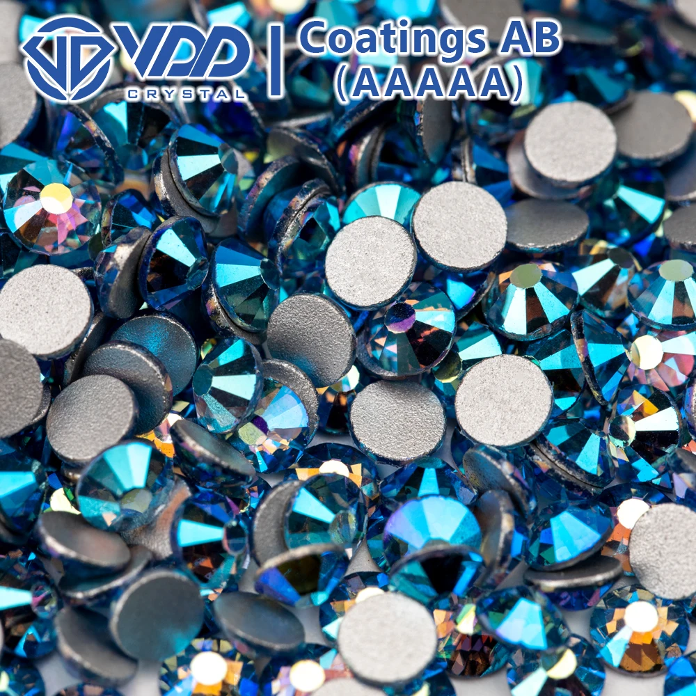 VDD SS4-SS30 AAAAA 090 Lt.Sapphire AB Crystal Glass Rhinestone Glitter Strass Flatback Stones For Nail Art DIY Craft Decorations