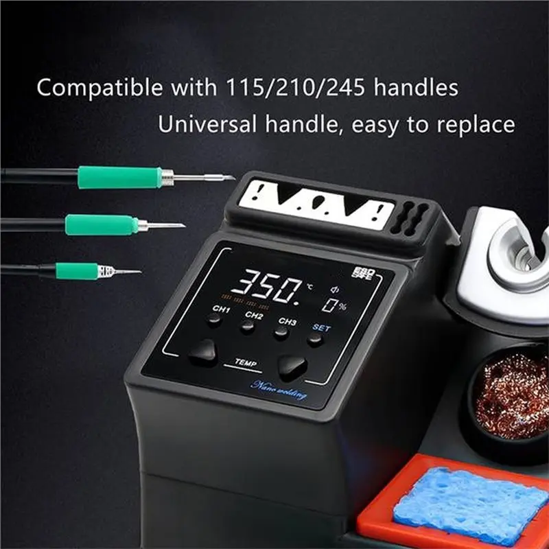 1Set Welding Station Soldering Station Soldering Station A9E Soldering Station Soldering Iron Tip Handle-AT30