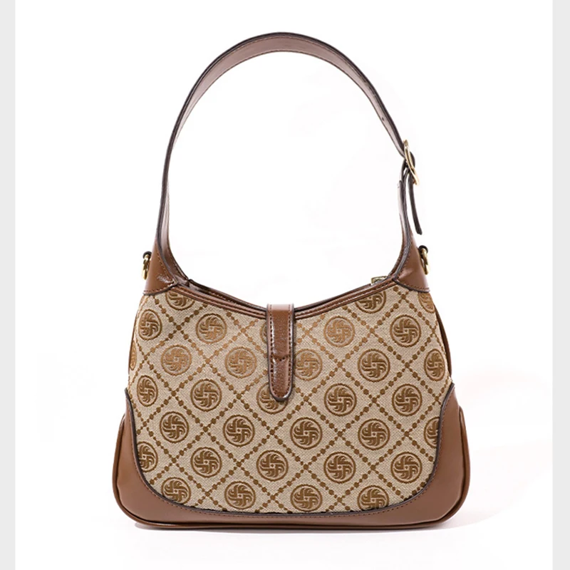 Luxury Designer Brand Bags For Women 2023 New High Quality Ladies Half Moon HandBags Classic Feminina Shoulder Messenger Purses