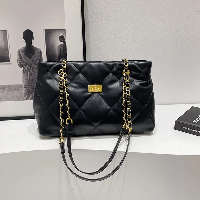 

2025 New Chain Diamond Tote - Fashion Simple Versatile Women's Messenger Handbag