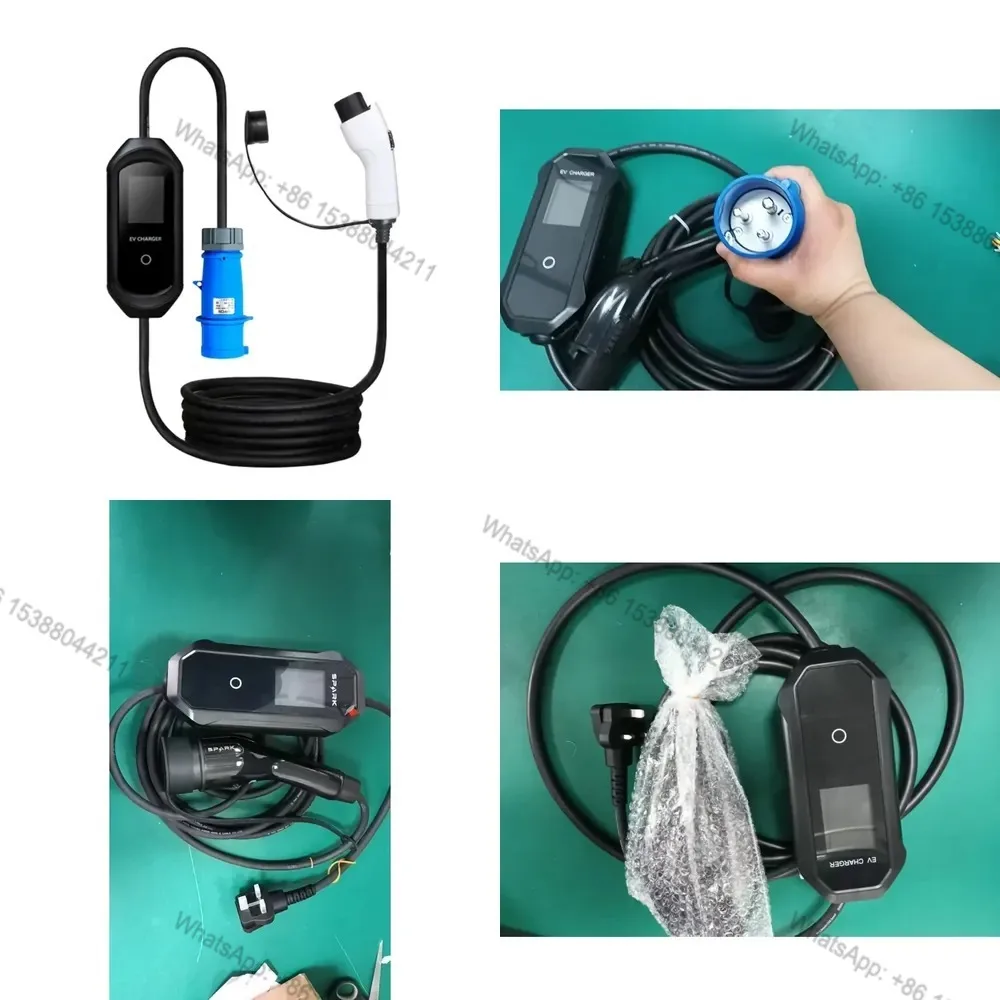 Hot Sale New Bomern High Quality 16A 3.5KW Portable Electric Car Charger 7KW Output GB/T Specifications Home Use Low Price