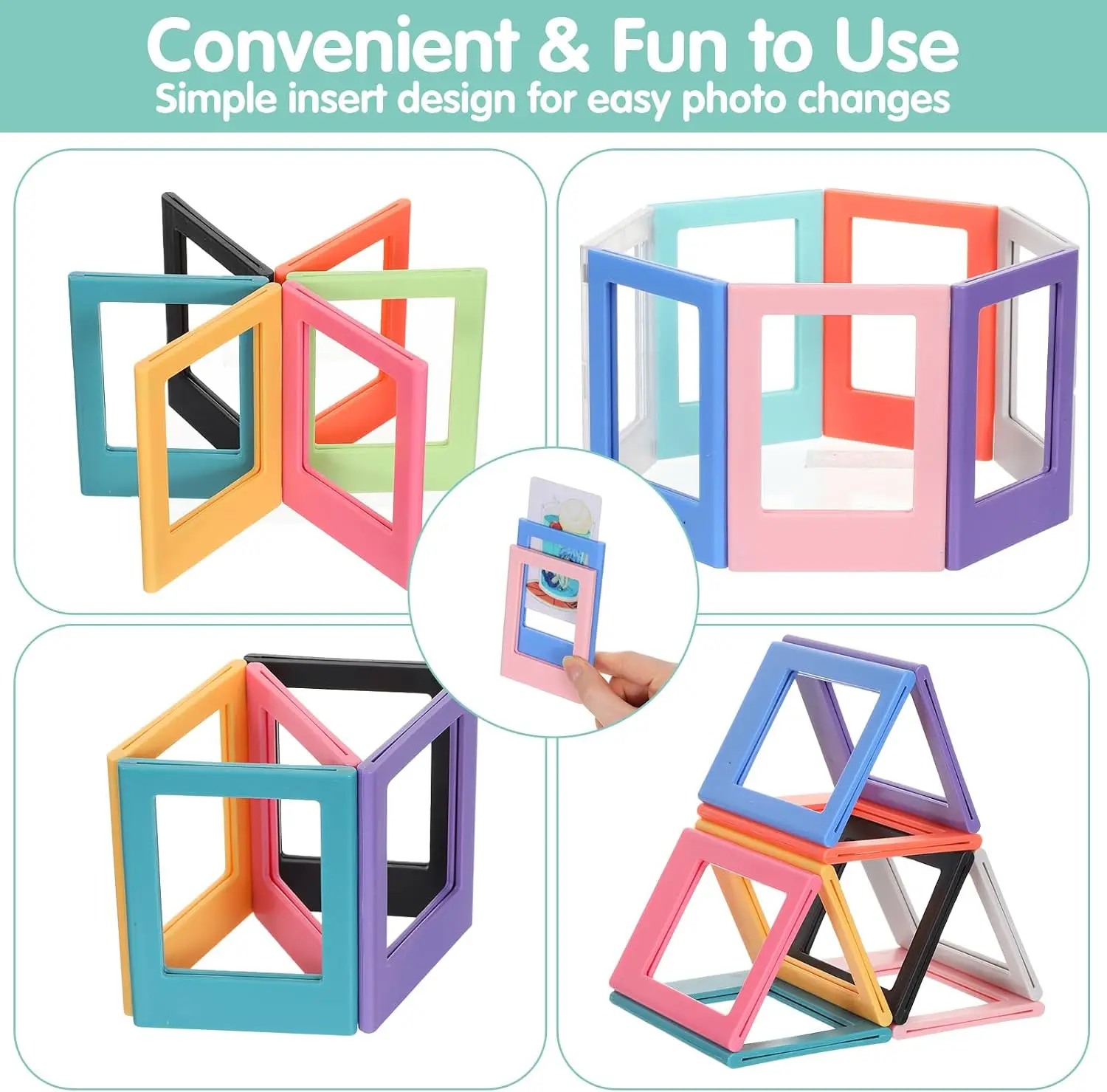 School Office Magnetic Photo Frames 10 Pack