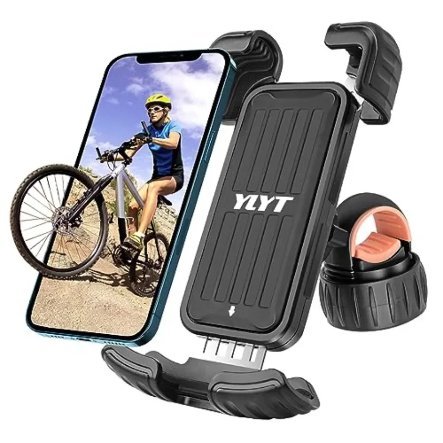 

A3 Bike Phone Holder for Motorcycle and Road Bikes Adjustable Handlebar Mount with Secure Clamp for Smartphones up to 6.8 Inche