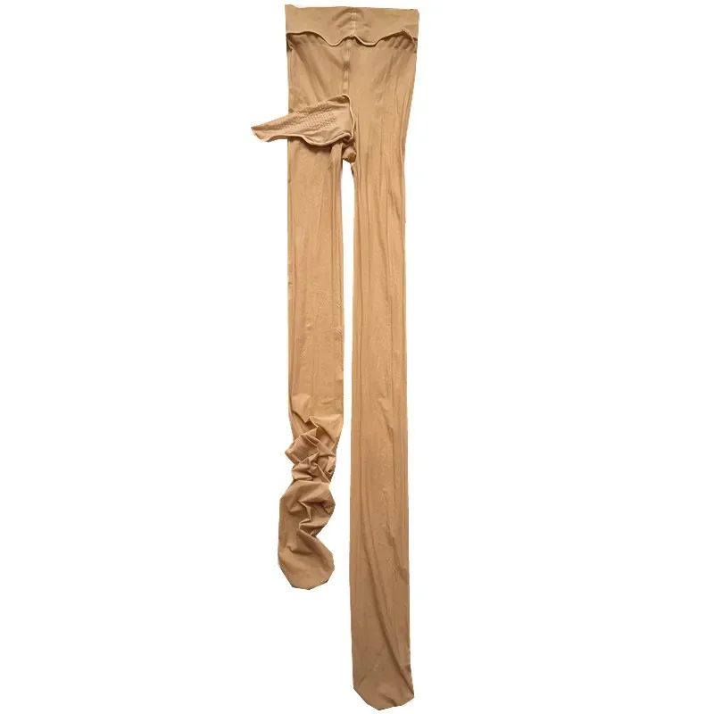 مثير رقيقة النفط لامعة الرجال جوارب عالية الكثافة الصيف خفيفة الوزن الطائرة الجوارب JJ مجموعة كبيرة الحجم جوارب طويلة 8D لامعة الحرير الأسهم