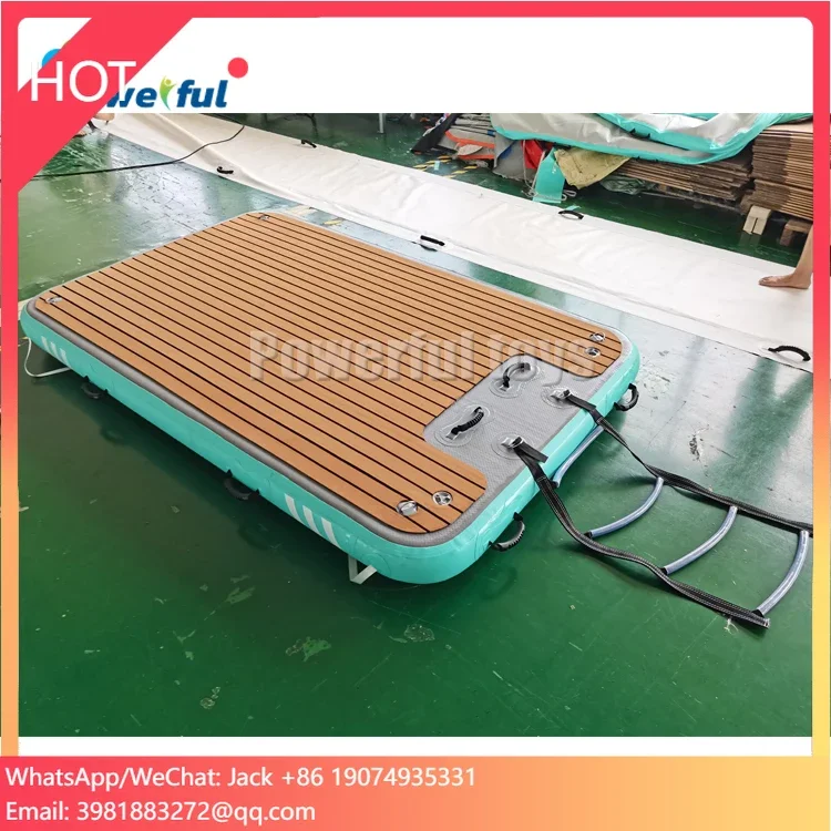 Water Game Sea Table Floating Water Platform Inflatable Dock Deck Inflatable Floating Platform