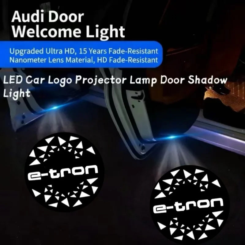 

Led Car Door Logo Welcome Light for Audi TT 2008-2025 E-tron 2010-2022 2023 2024 2025 A5 A7 A8 Q3 Q5 Q7 S3 S5 S6 Sline Quattro