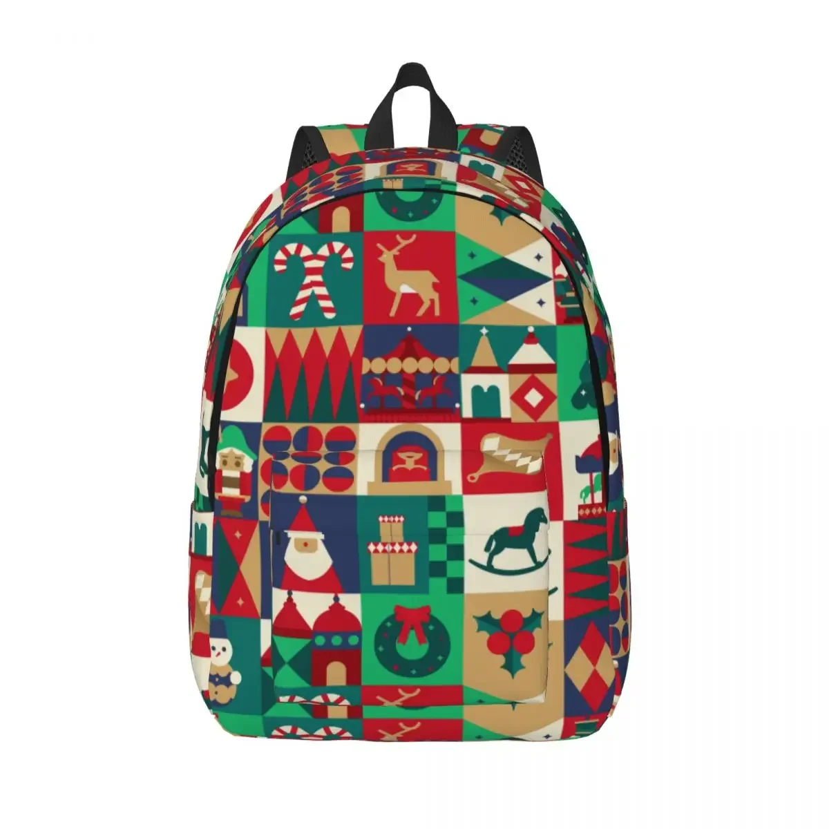 

Nutcracker Backpack Elementary High School Student Merry Christmas And Happy New Year Bookbag Men Women Daypack with Pocket