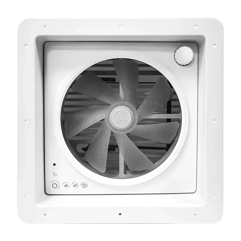 

360*360 MM Exhaust Fan With Light Skylight 12V Electric Rv Roof Modifications Traveler Ventilation