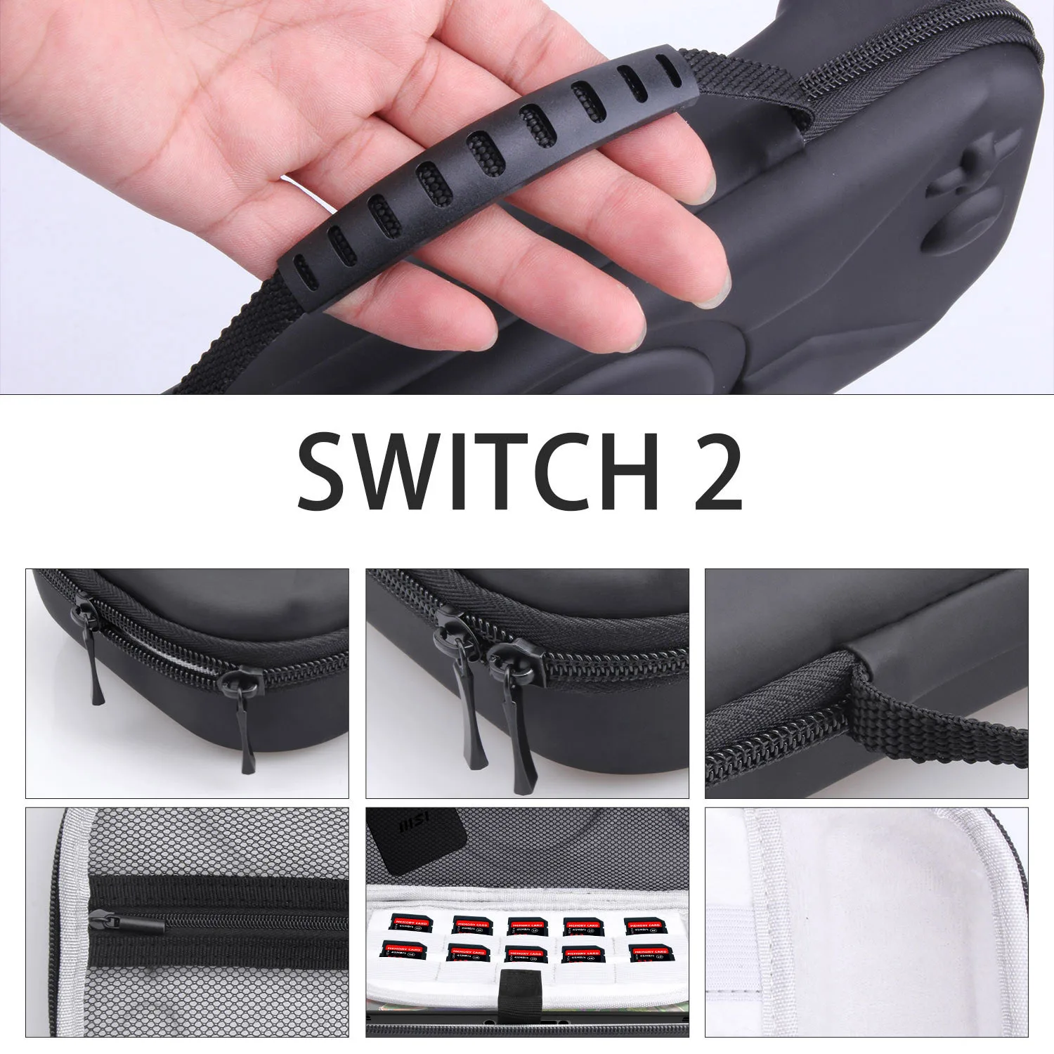 Bag for Switch 2 Screen Protector Cover Tempered Glass Film EVA Portable Case for Nintendo Switch 2 Accessories