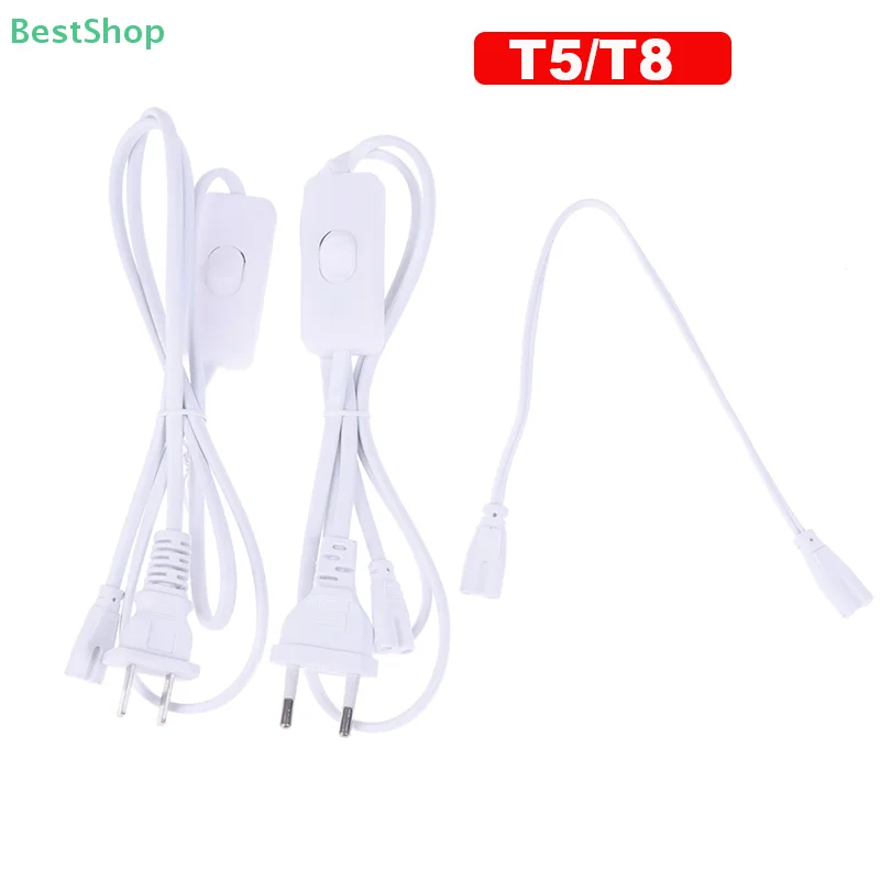 

〔★★★〕1.2m T5 T8 US /EU Plug Switch Cable 30cm LED Lamp Connection Wire Lighting Accessory