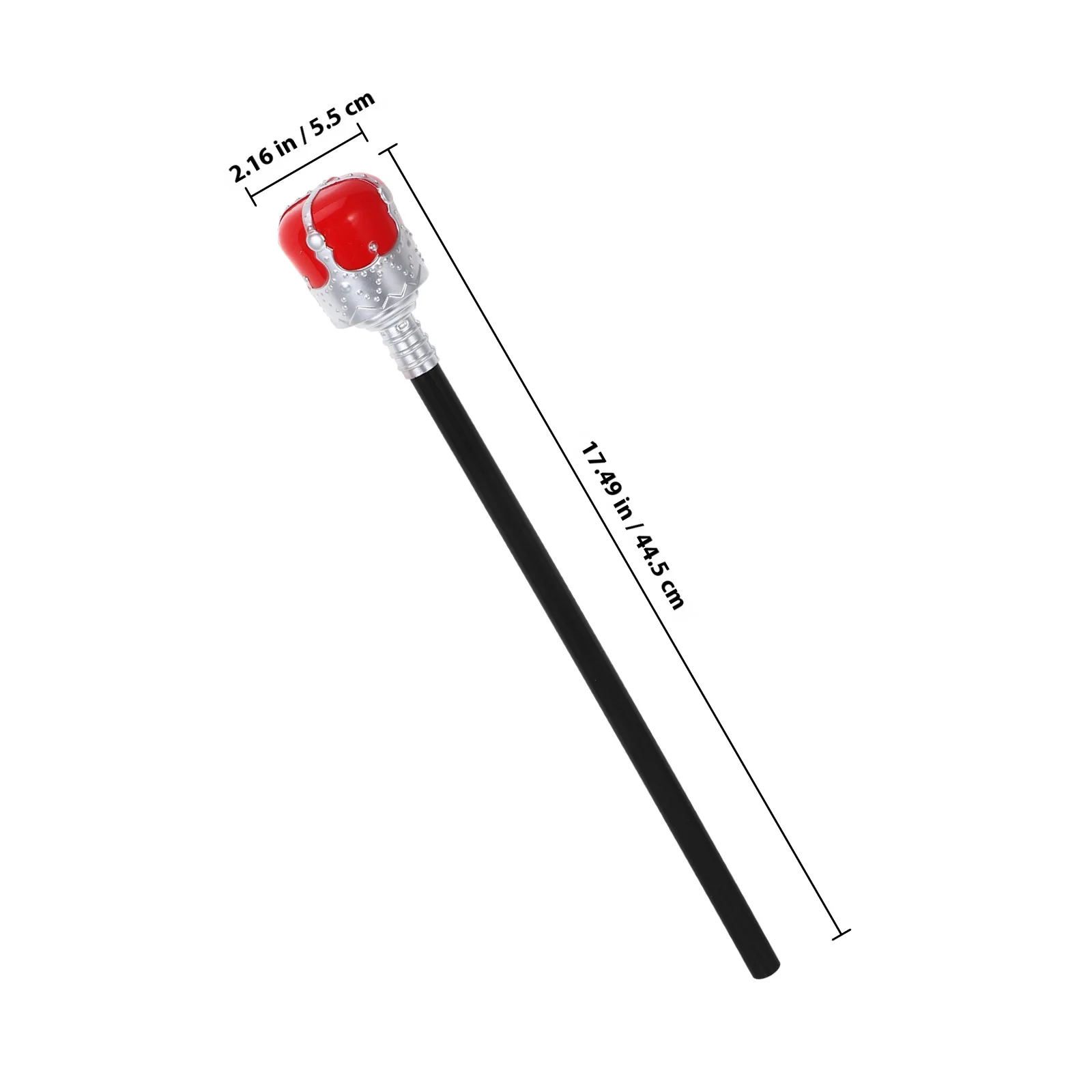 دعامة King Cane البلاستيكية خفيفة الوزن لديكور الهالوين للحفلات التنكرية وإكسسوارات الصولجان الملكي #4