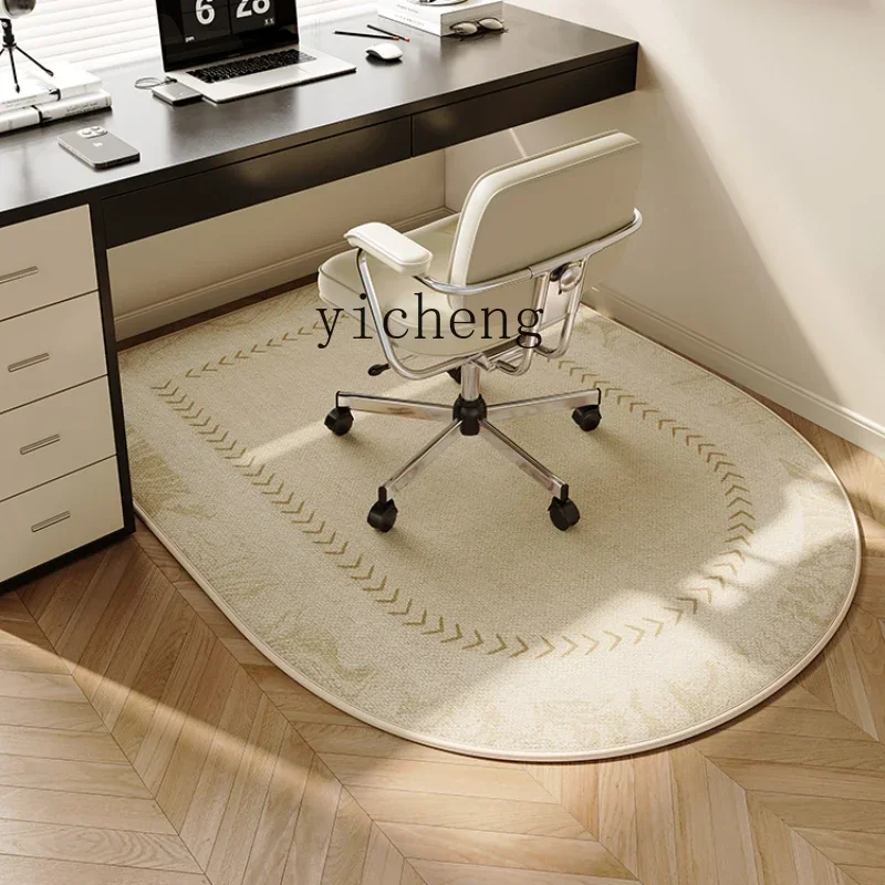 ZC Computer Chair Floor Mat Study Study Table Pulley Seat Swivel Chair Mat Non-Slip Bedroom Foot Mat Dressing Table Carpet