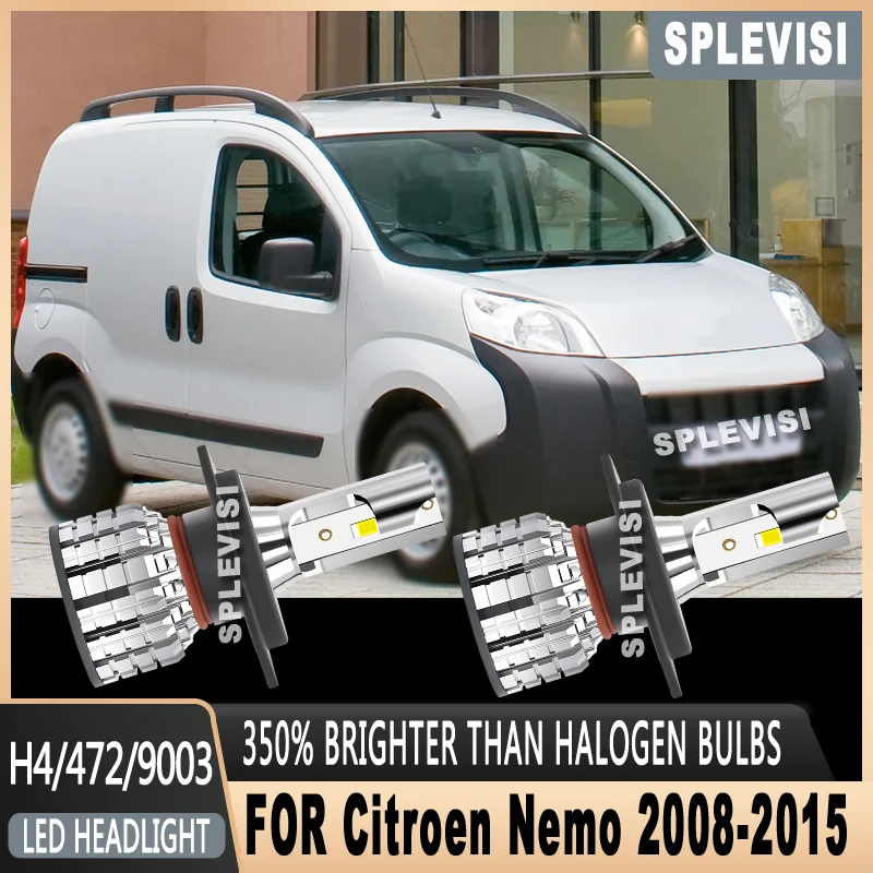 

2PCS Night Driving Safety Stable Brightness LED Car Headlight Bulbs FOR Citroen Nemo 2008 2009 2010 2011 2012 2013 2014 2015