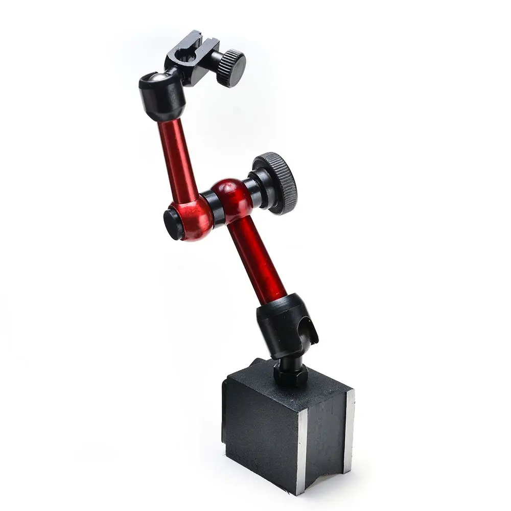 3-joint Red Adjustable Magnetic Base Holder for Digital Dial Indicator 200mm