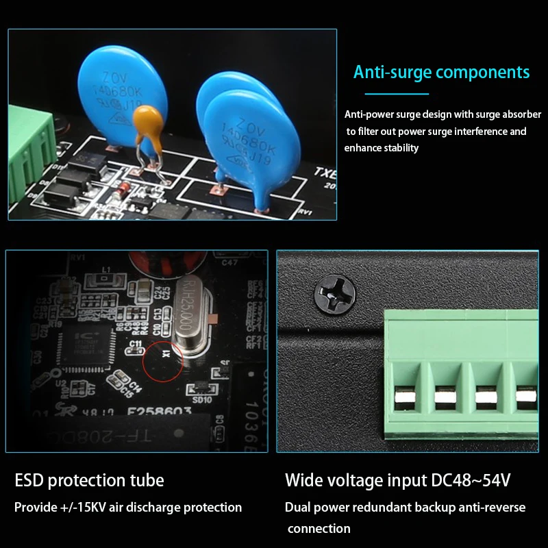 Industrial Grade RJ45 Hub Rail Type game 100Mbps POE Switch Internet Splitter Adapter Ethernet Network Switch RJ-45 LAN Adapter