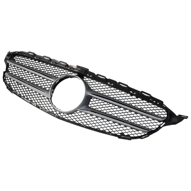 

Car Bumpers Facelift for C-Class W205 Update to Racing GT Style 2015-2021 Front Bumper Grille