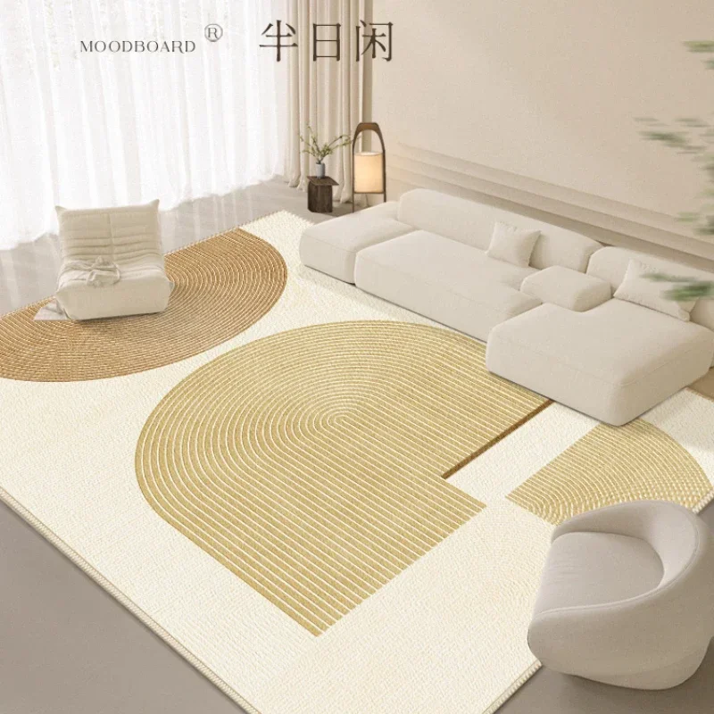 Minimalist Lines Living Room Decoration Large Area Carpet Thick Plush Study Mat Washable Lounge Rug Soft Fluffy Rugs for Bedroom