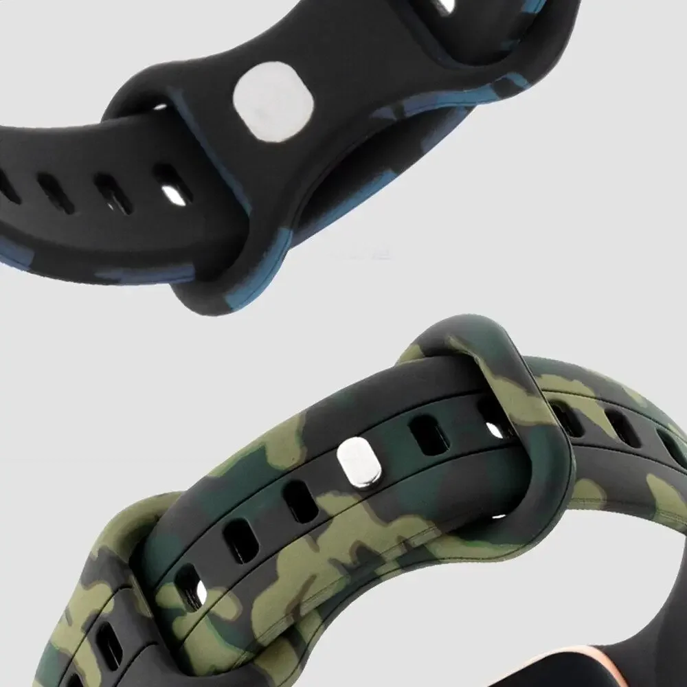 التمويه سيليكون حزام ل سوار ساعة يد آبل الترا 10 9 8 SE765 سوار ل iWatch 49 مللي متر 46 مللي متر 45 مللي متر 41/42 مللي متر 38 مللي متر Correa