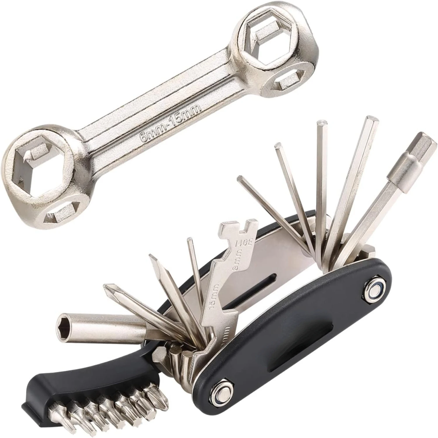 

Enhance Your Cycling Experience with this Handy and Compact 20-in-1 Bicycle Multitool - Perfect for Any Bike Emergency. Ideal fo