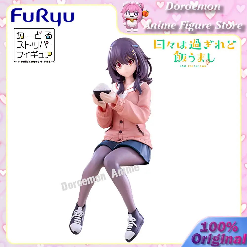 متوفر في المخزون الأصلي Furyu المعكرونة سدادة الشكل الغذاء للروح كاواي ماكو 14 سنتيمتر أنيمي Kawaii الفتيات أرقام لطيف نموذج اللعب