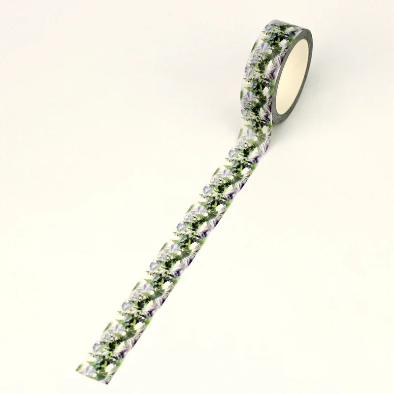 NUOVO 1PC 10M Deco Carino Alberi Invernali Montagne Washi Nastro per FAI DA TE Scrapbooking Journaling Adesivo Nastro Adesivo di Cancelleria