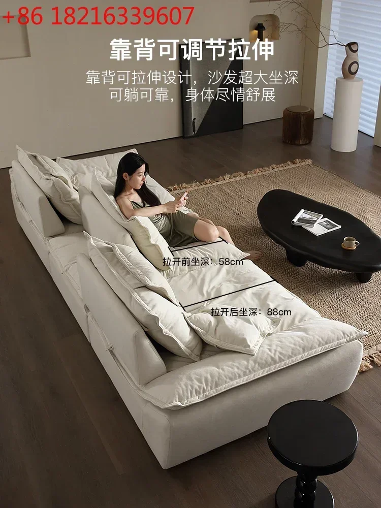 TAO Lazy Cream Wind Cat Scratching Cloth Straight Row Movable Back-to-Back Cloud Sofa