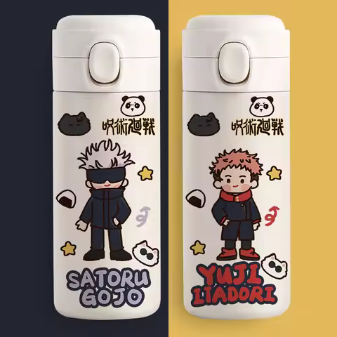 Jujutsu Kaisen Gojo Satoru Itadori Yuji Thermos cup Anime cartoon Nuo water cup 304 stainless steel spring cover straight drink