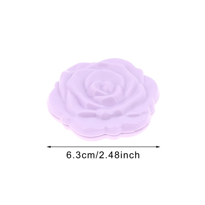 1 STKS Draagbare Retro Rose Bloem Mini Spiegel Kleine Zak Make-up Spiegel Dubbelzijdig Handspiegels Compact Cosmetische Schoonheid Tool