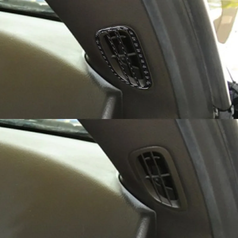 

For Chevrolet 05-07 Corvette C6 Interior Modified Carbon Fiber Side Air Outlet Decorative Stickers