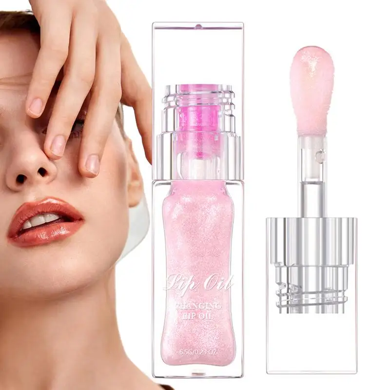 Moisturizing Plumping Lip Oil PH Lip Oil Mirror Dyeing Lip Gloss Moisturizer Liquid Crystal Jelly Lip Glaze Korean Lip Tintt