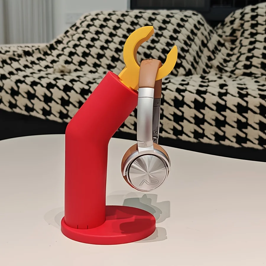 Creative Headphone Stand Desktop Holder Universal Over‑Ear Headphone Hanger Cool Desk Decor for Gamers Office Study Room