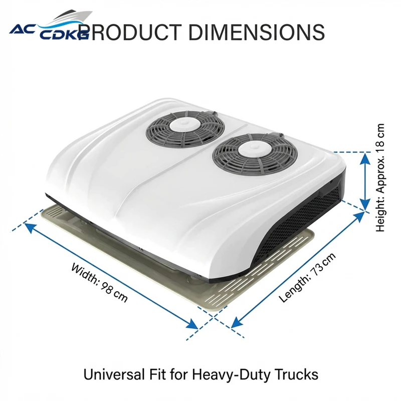 YCT-8600 12V/24V Rooftop Parking Universal Fit Split AC For Trucks With 2800W Cooling Capacity