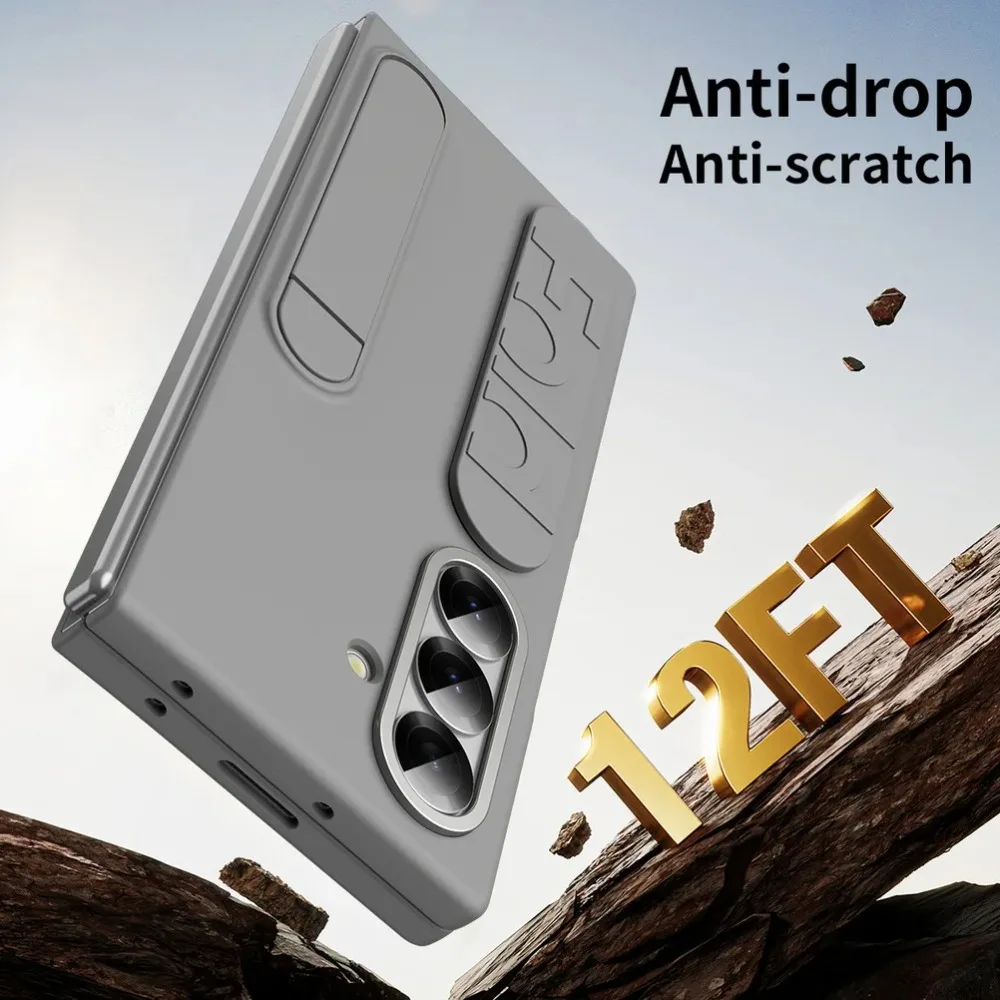 Luxury Wrist Strap Portable Stand Holder Multi-functional Phone Case for Samsung Z Fold 7 6 5 4 3 Shockproof Protect Back Cover