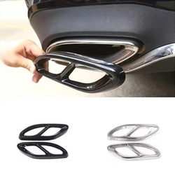 Exhaust Tip Muffler Pipe Cover For A Class W176 B class w246 Mercedes Benz W212 W213 W205 X253 C180 C200 GLC GLE Class tail pipe