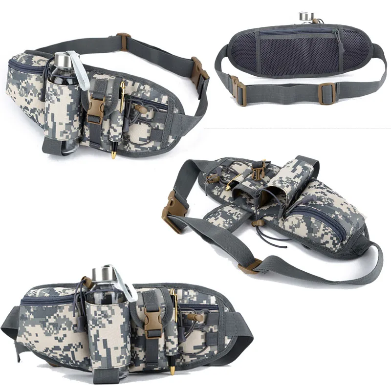 Outdoor Camping Tactical Waist Bag Men\'s Multi-purpose Sports Waterproof Waistpack Military Camouflage Hunting Hiking Pack