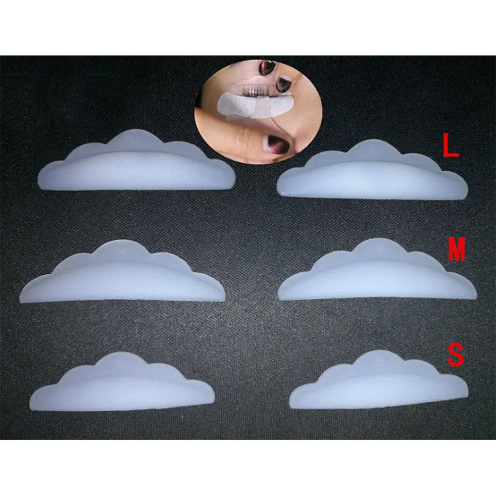 3Pairs Premium Silicone Eyelash Perming Curler Pads Gentle Root Lift for Thicker Longer Lashes Portable Reusable Eyelash Lift